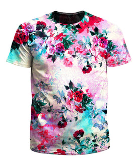 Riza Peker - Pink Floral Men's T-Shirt