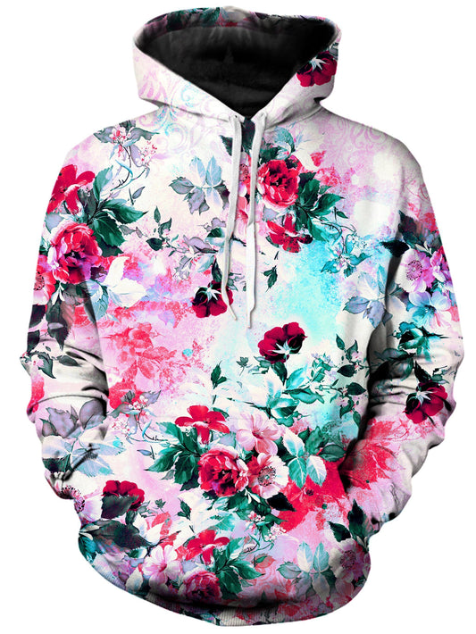Pink Floral Unisex Hoodie, Riza Peker, | iEDM