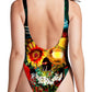 Skull Lover High Cut One-Piece Swimsuit, Riza Peker, | iEDM