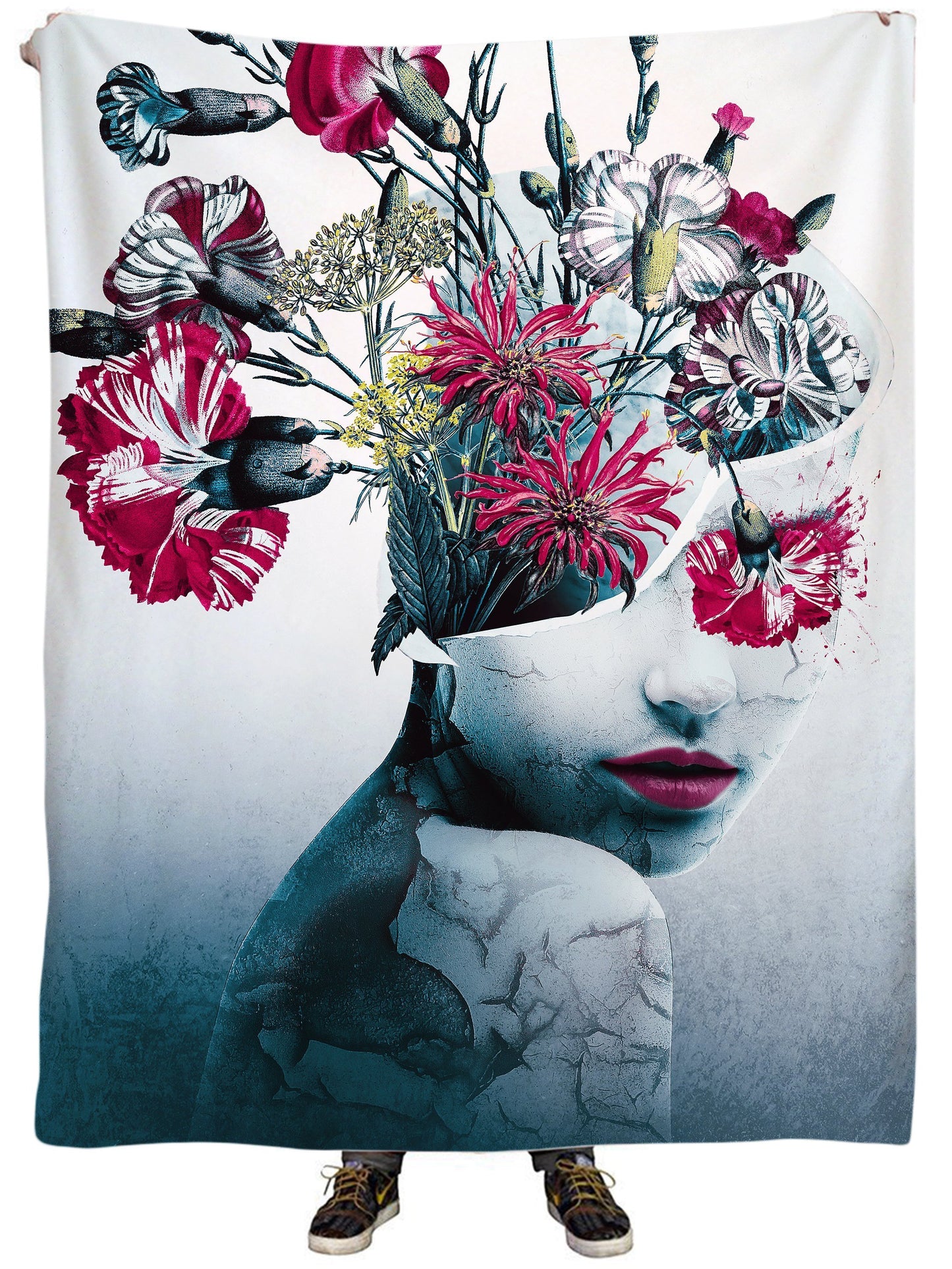 Spirit of Flowers Plush Blanket, Riza Peker, | iEDM