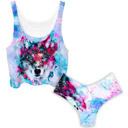 Wolf Crop Top and Booty Shorts Combo, Riza Peker, | iEDM