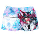 Wolf High-Waisted Women's Shorts, Riza Peker, | iEDM