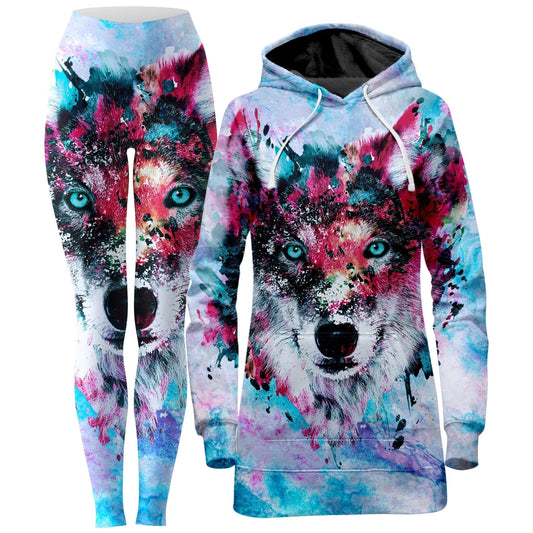 Wolf Hoodie Dress and Leggings Combo, Riza Peker, | iEDM