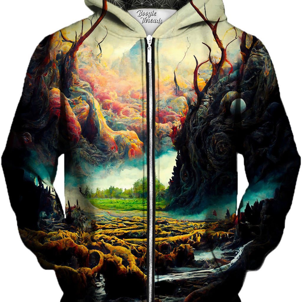 Ruthless Support Unisex Zip-Up Hoodie, Gratefully Dyed, | iEDM