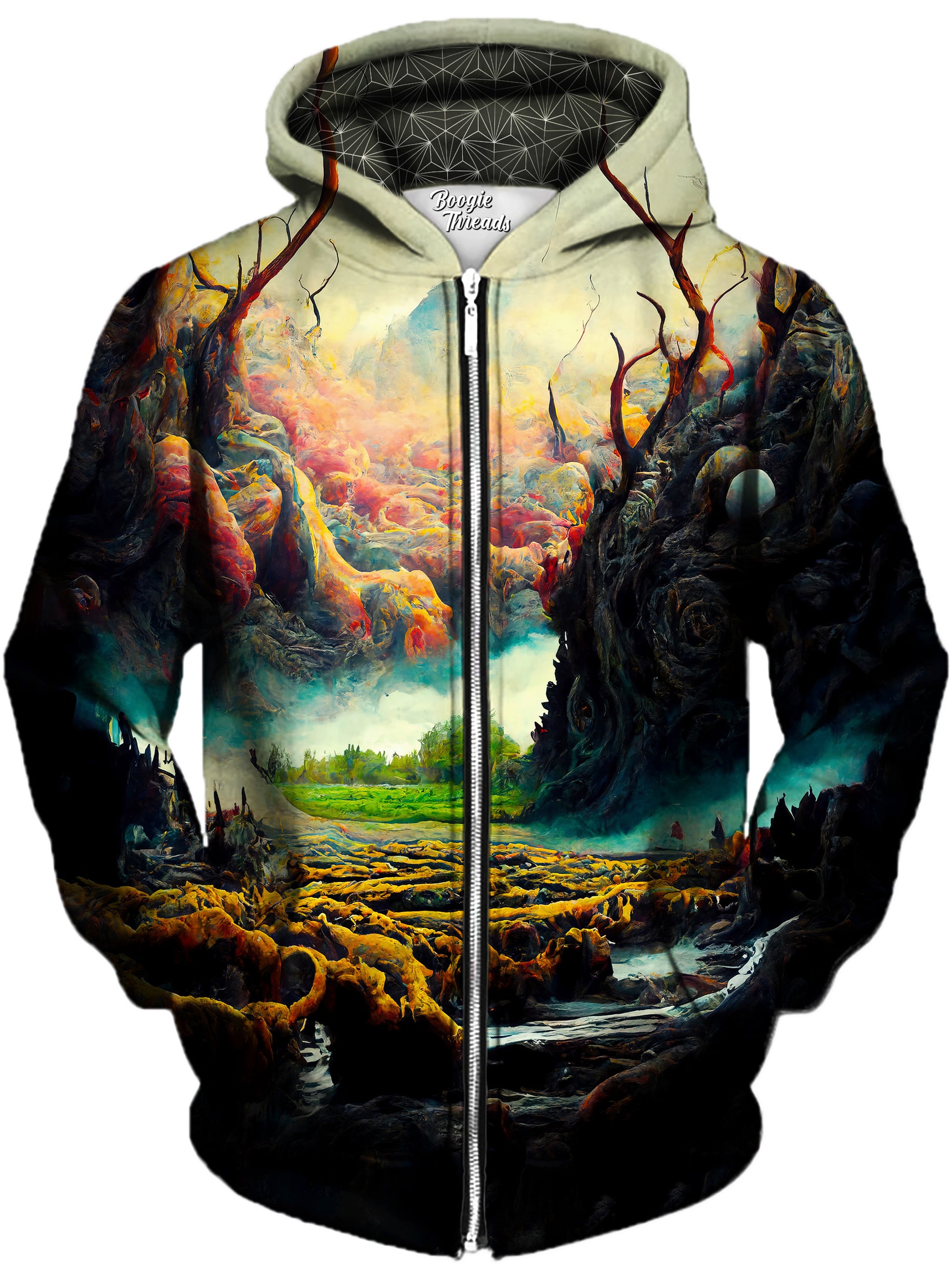 Ruthless Support Unisex Zip-Up Hoodie, Gratefully Dyed, | iEDM