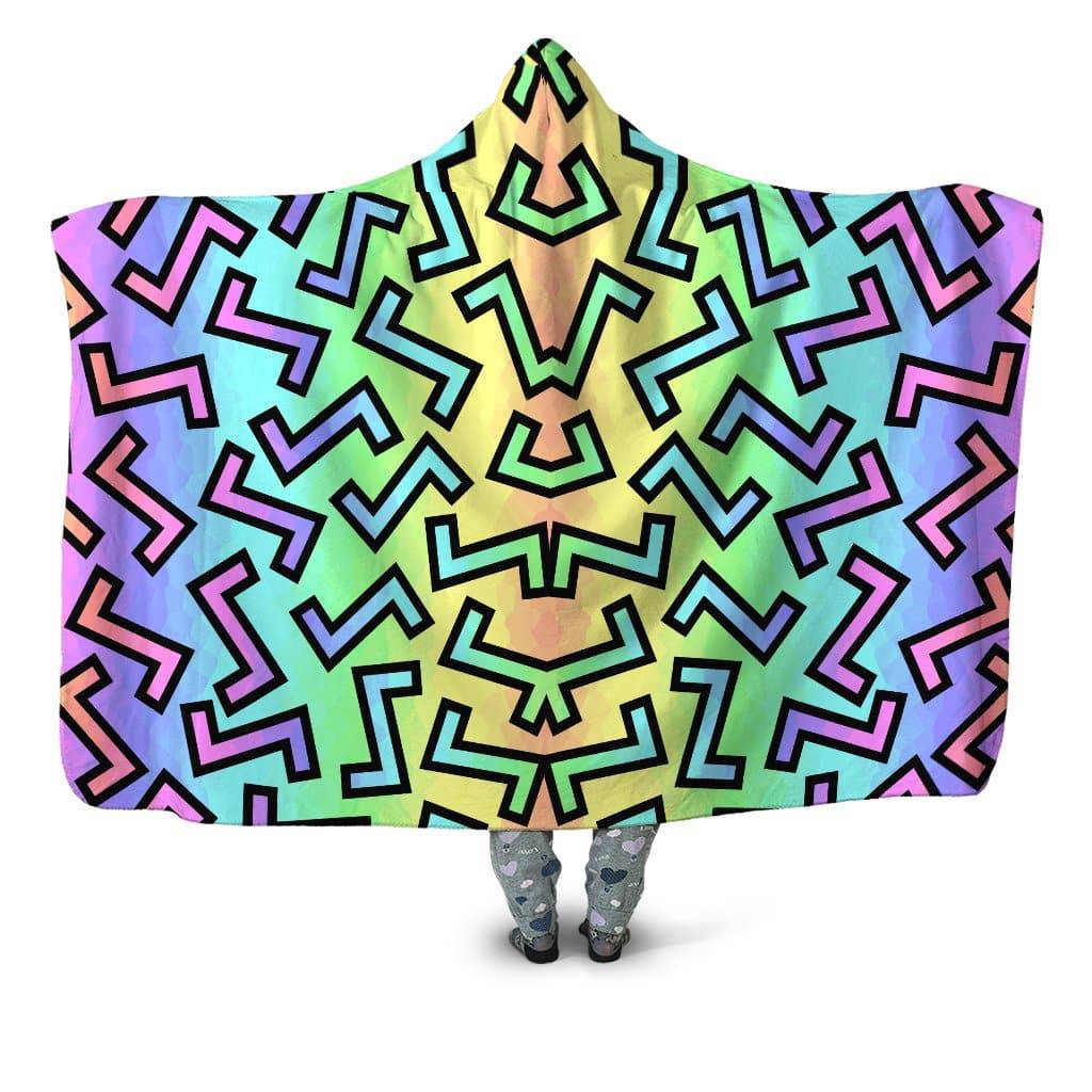 80s Rainbow Hooded Blanket, Sartoris Art, | iEDM