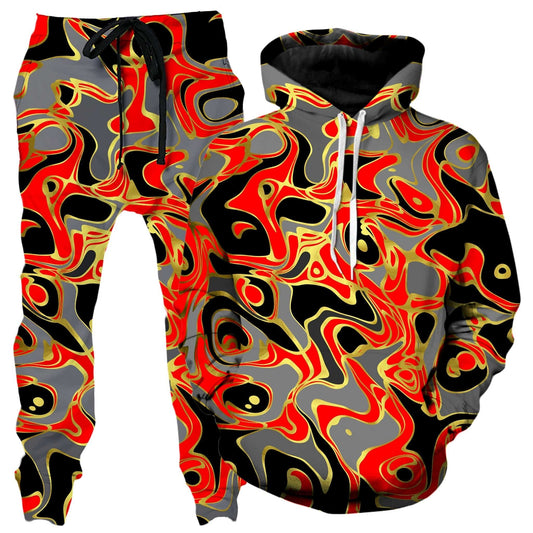 Abstract Journey Hoodie and Joggers Combo, Sartoris Art, | iEDM