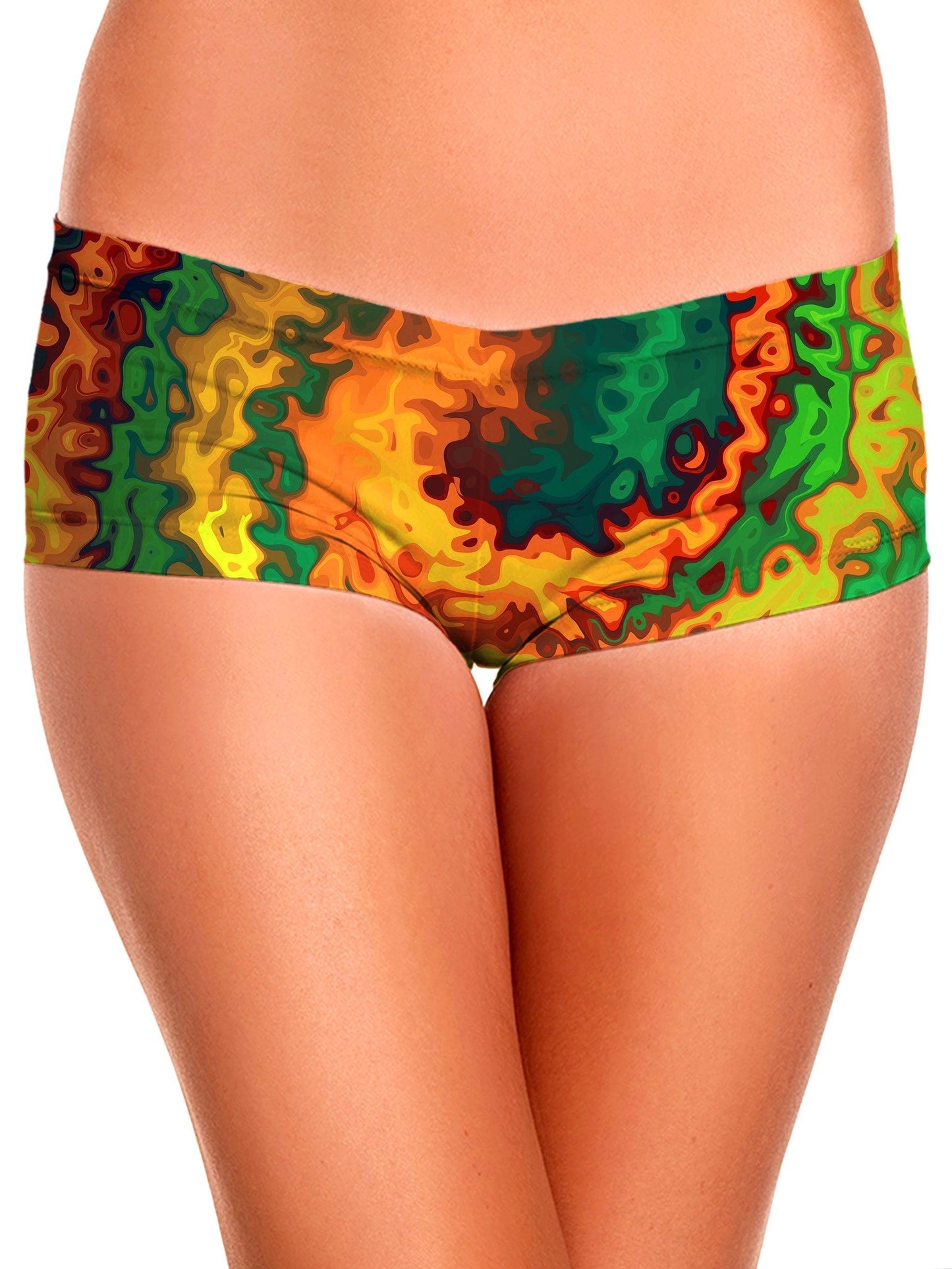 Abstract Rotation Booty Shorts, Sartoris Art, | iEDM