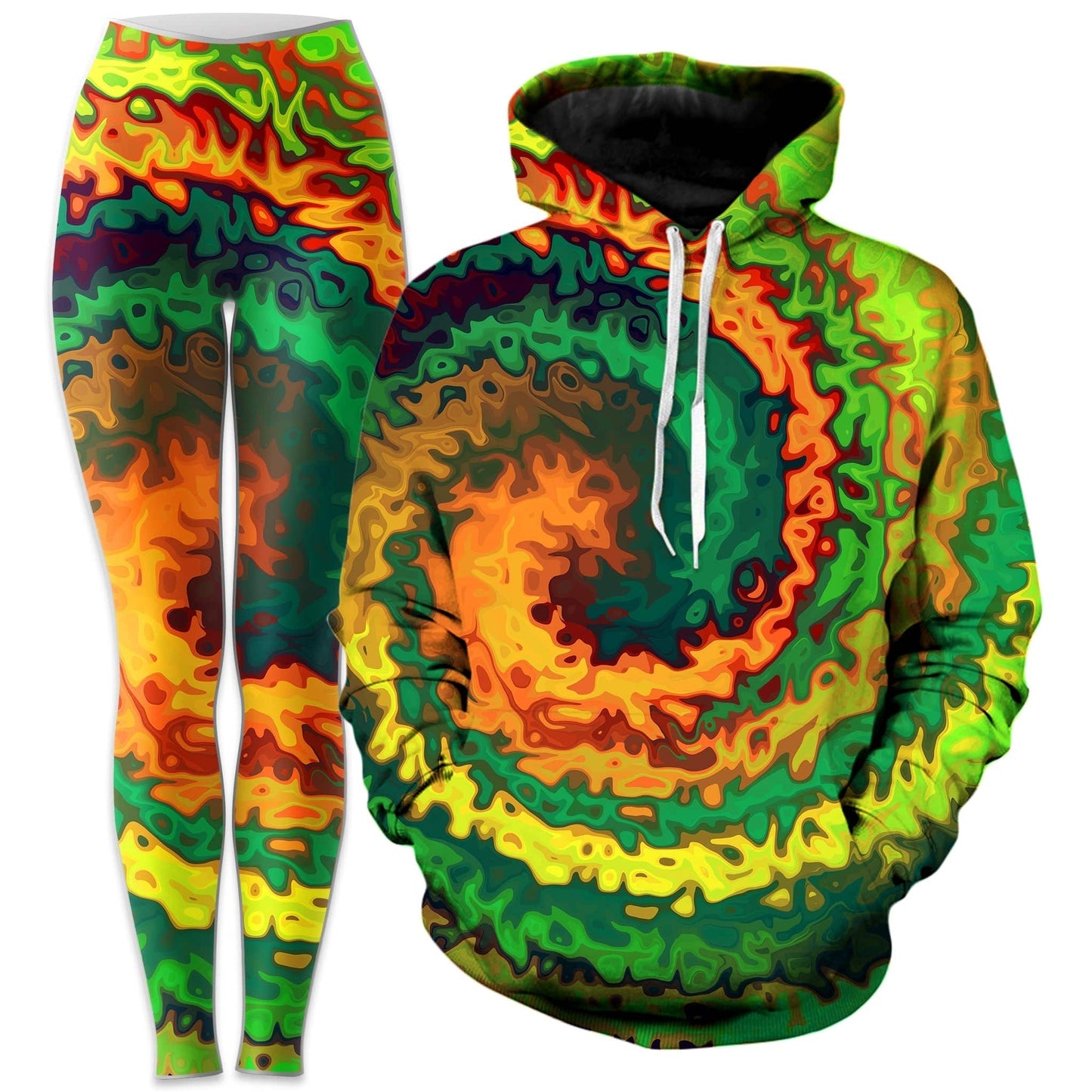 Abstract Rotation Hoodie and Leggings Combo, Sartoris Art, | iEDM