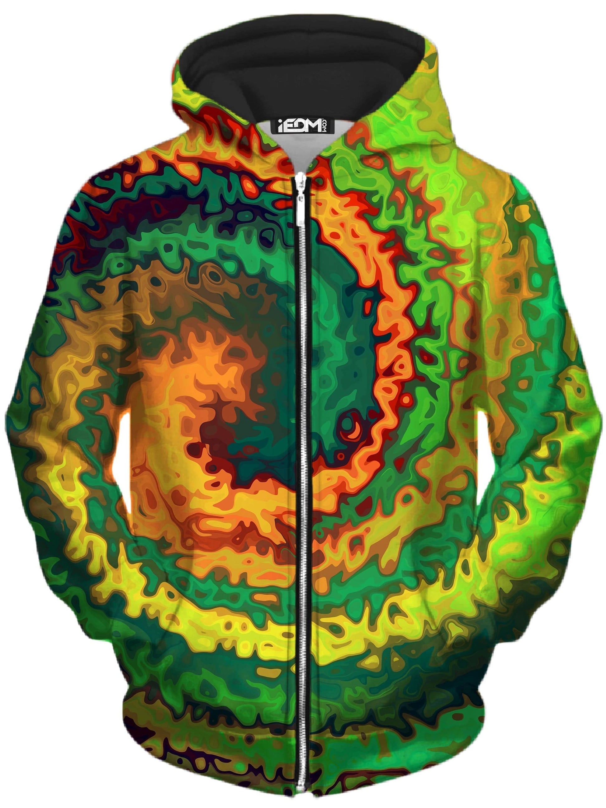 Abstract Rotation Unisex Zip-Up Hoodie, Sartoris Art, | iEDM