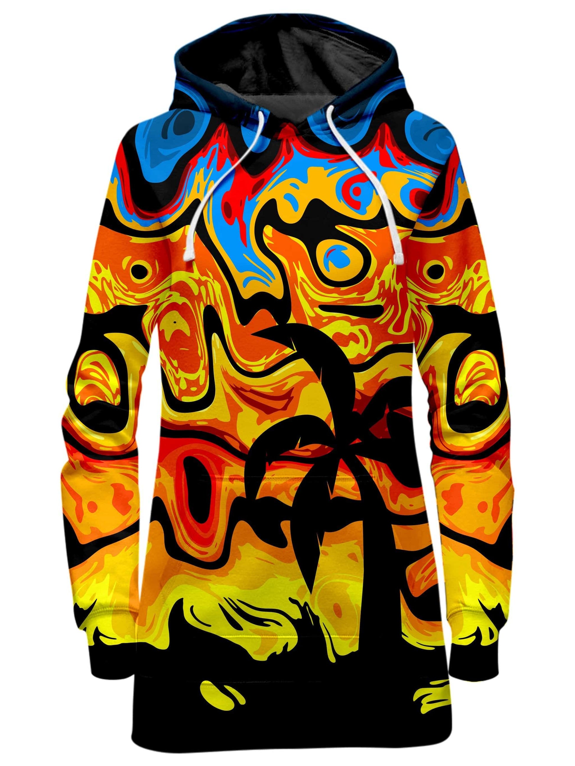 Abstract Summer Sunset Hoodie Dress, Sartoris Art, | iEDM