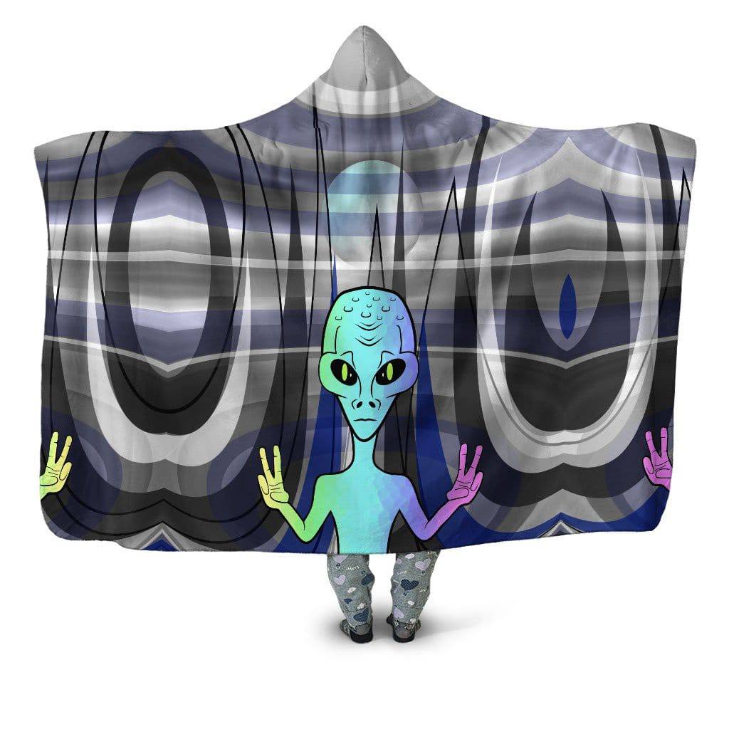 Alien Arrival Hooded Blanket, Sartoris Art, | iEDM
