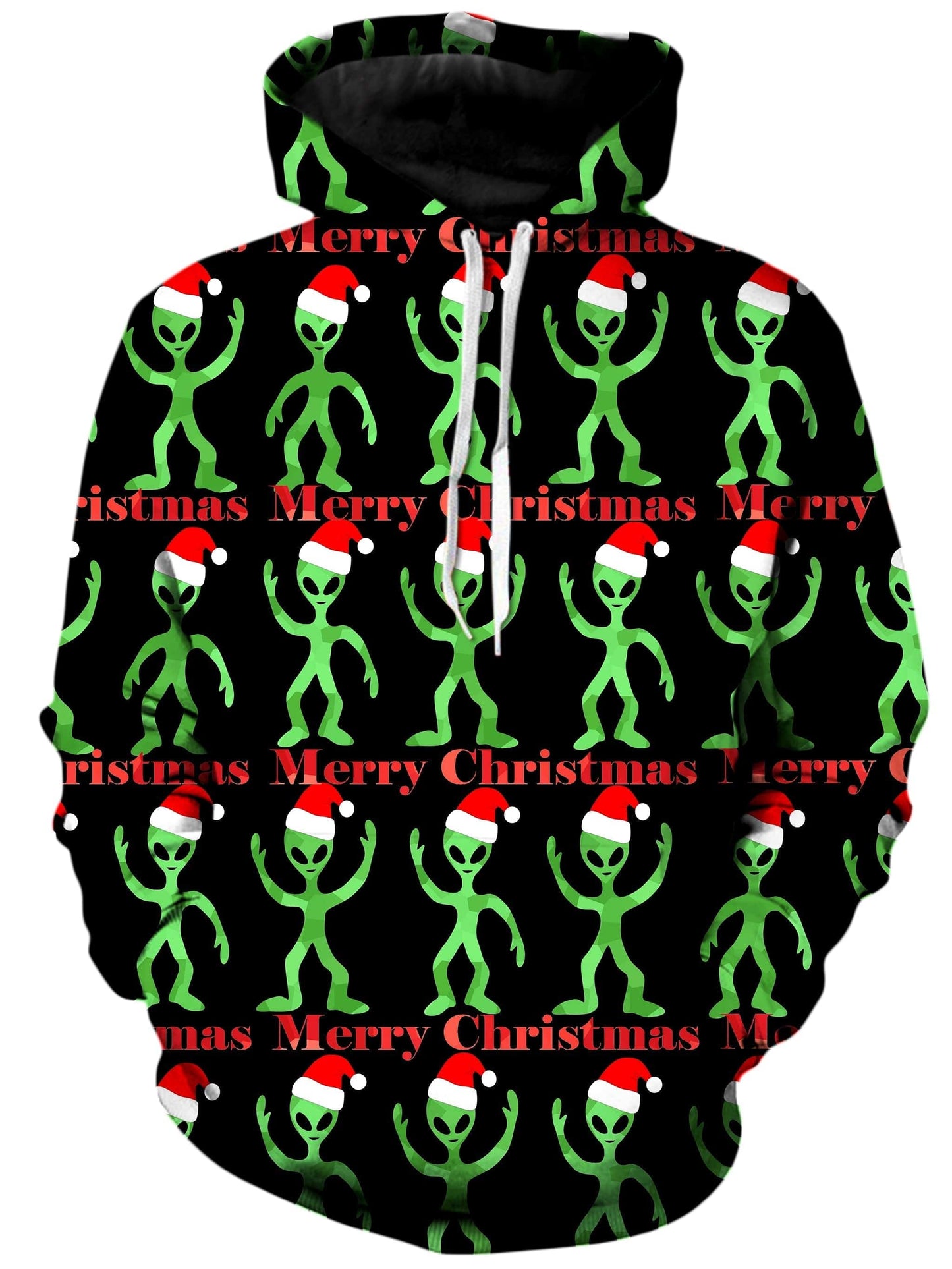 Alien Christmas Unisex Hoodie, Sartoris Art, | iEDM