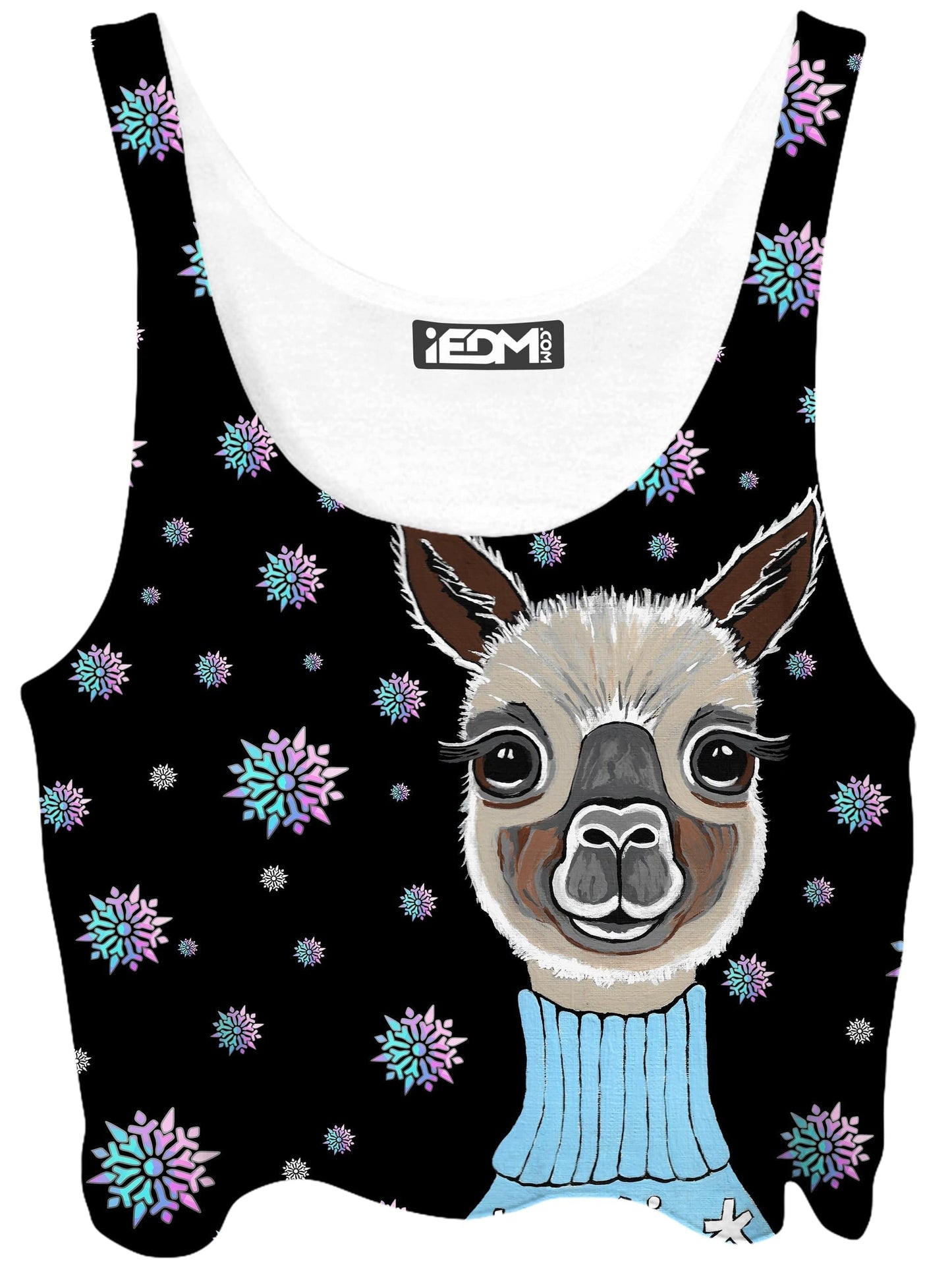 Alpaca Christmas Crop Top, Sartoris Art, | iEDM