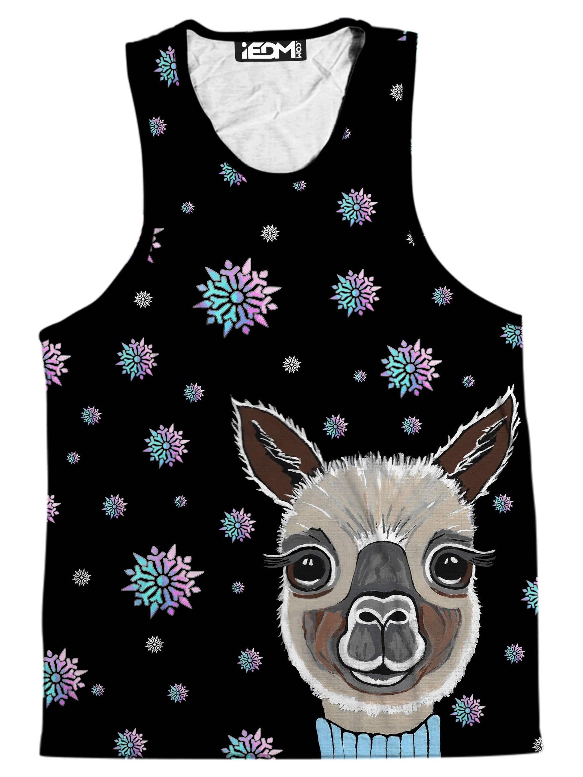 Alpaca Christmas Men's Tank, Sartoris Art, | iEDM