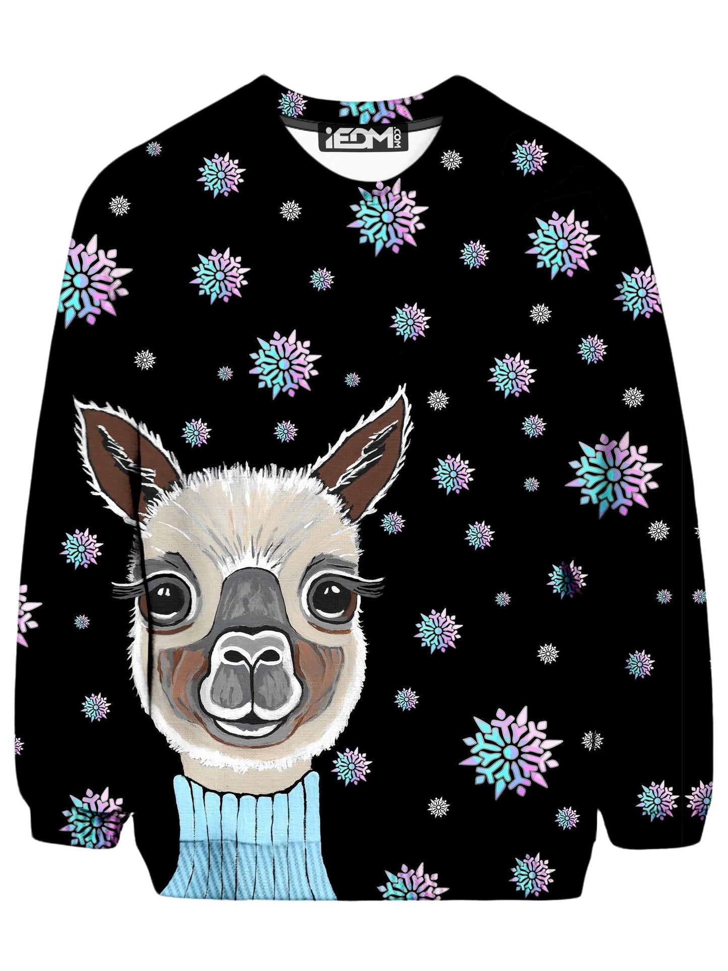 Alpaca Christmas Sweatshirt, Sartoris Art, | iEDM