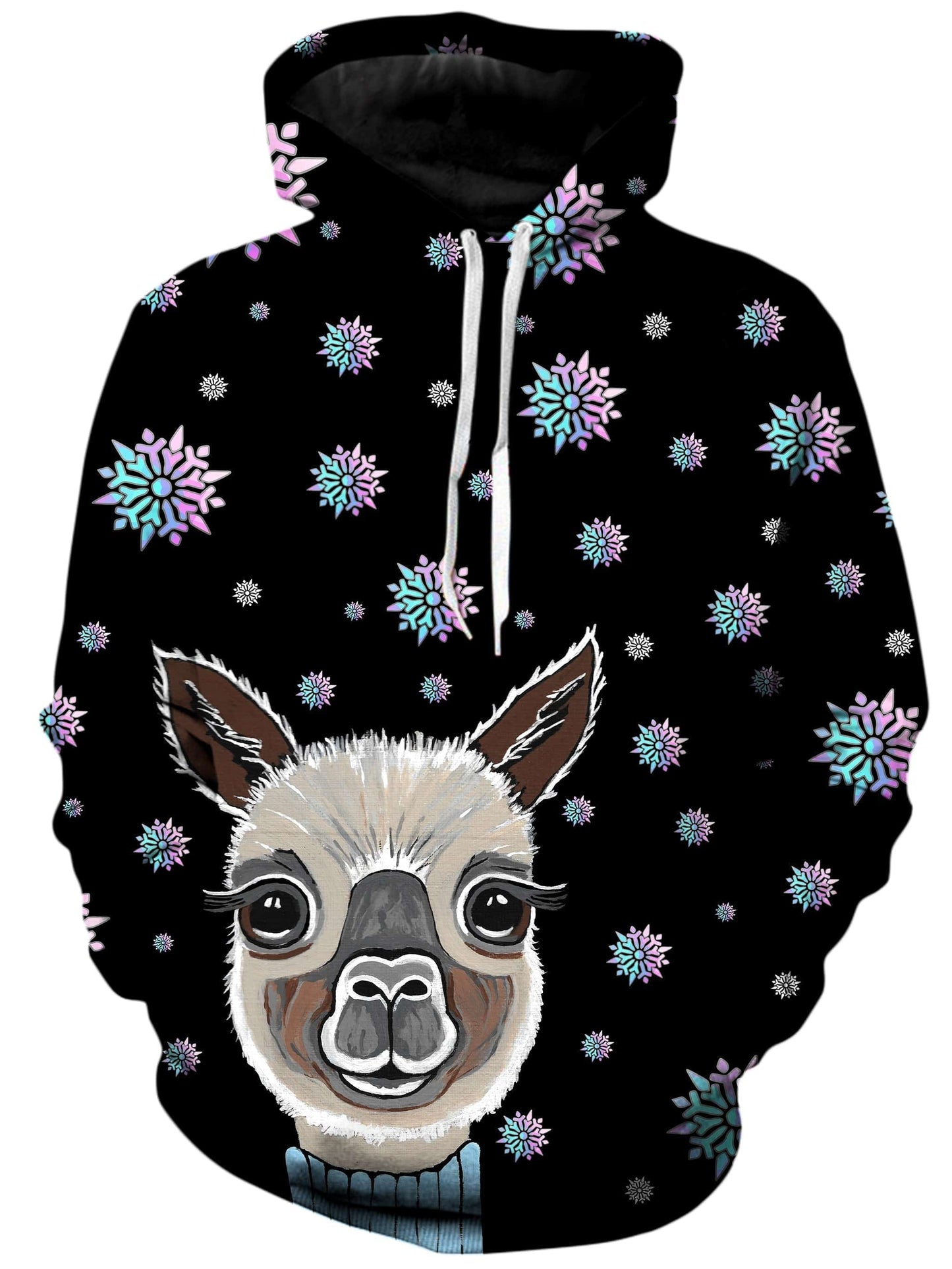 Alpaca Christmas Unisex Hoodie, Sartoris Art, | iEDM