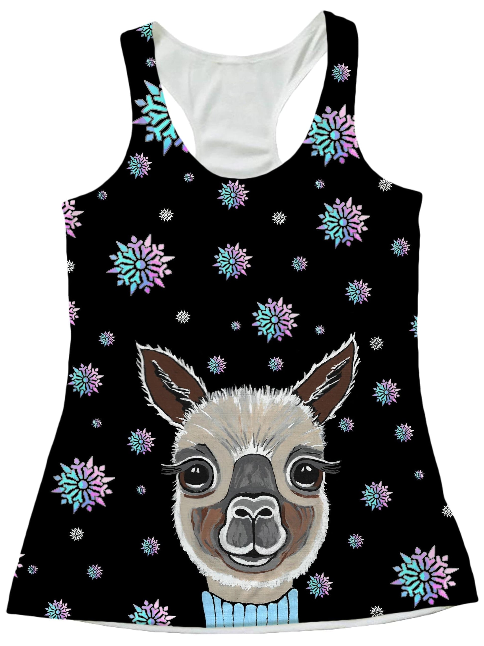 Alpaca Christmas Women's Tank, Sartoris Art, | iEDM