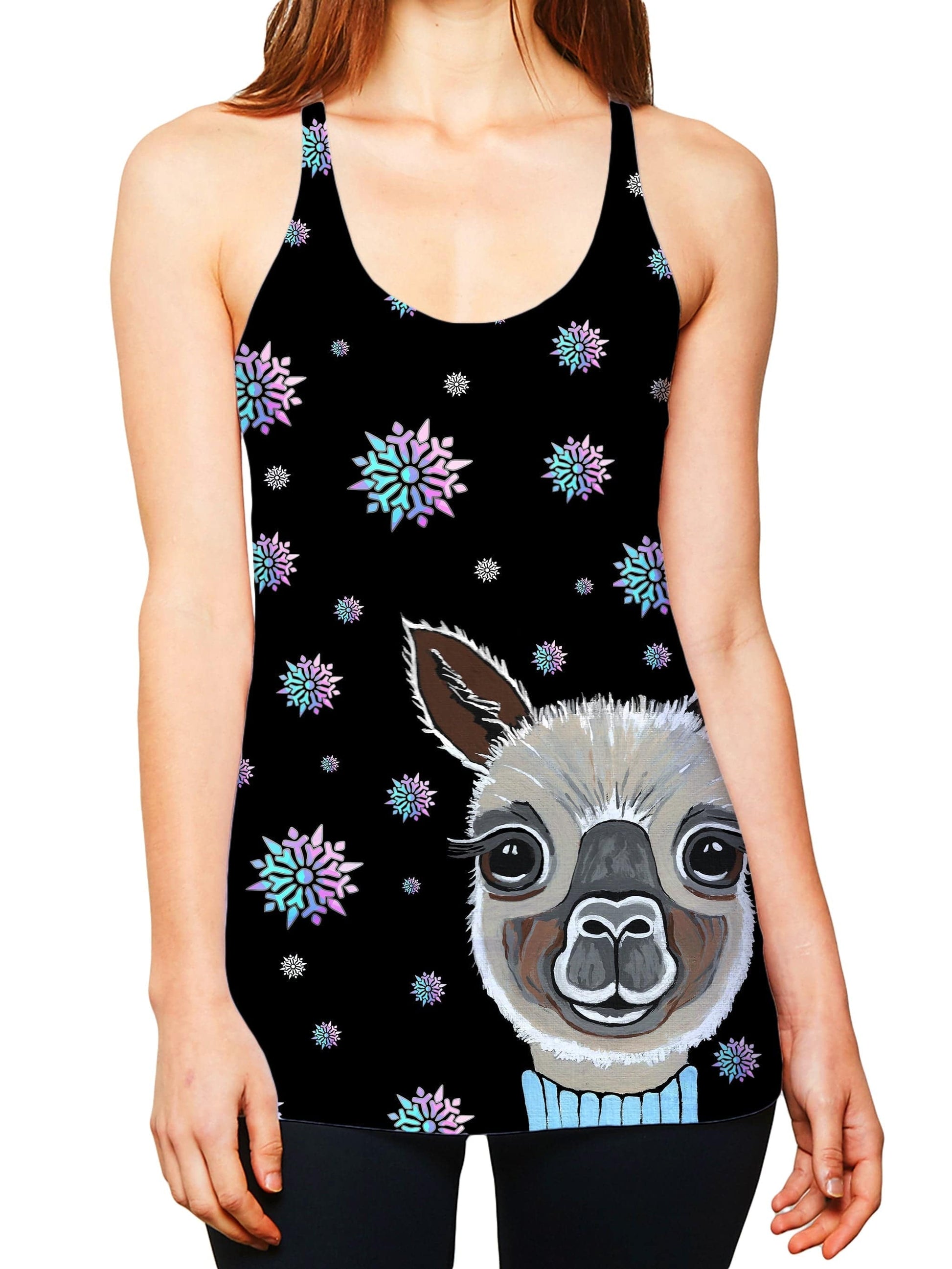 Alpaca Christmas Women's Tank, Sartoris Art, | iEDM