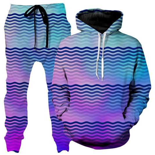 Beach Waves Hoodie and Joggers Combo, Sartoris Art, | iEDM