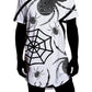 Black & White Halloween Drop Cut Unisex T-Shirt, Sartoris Art, | iEDM