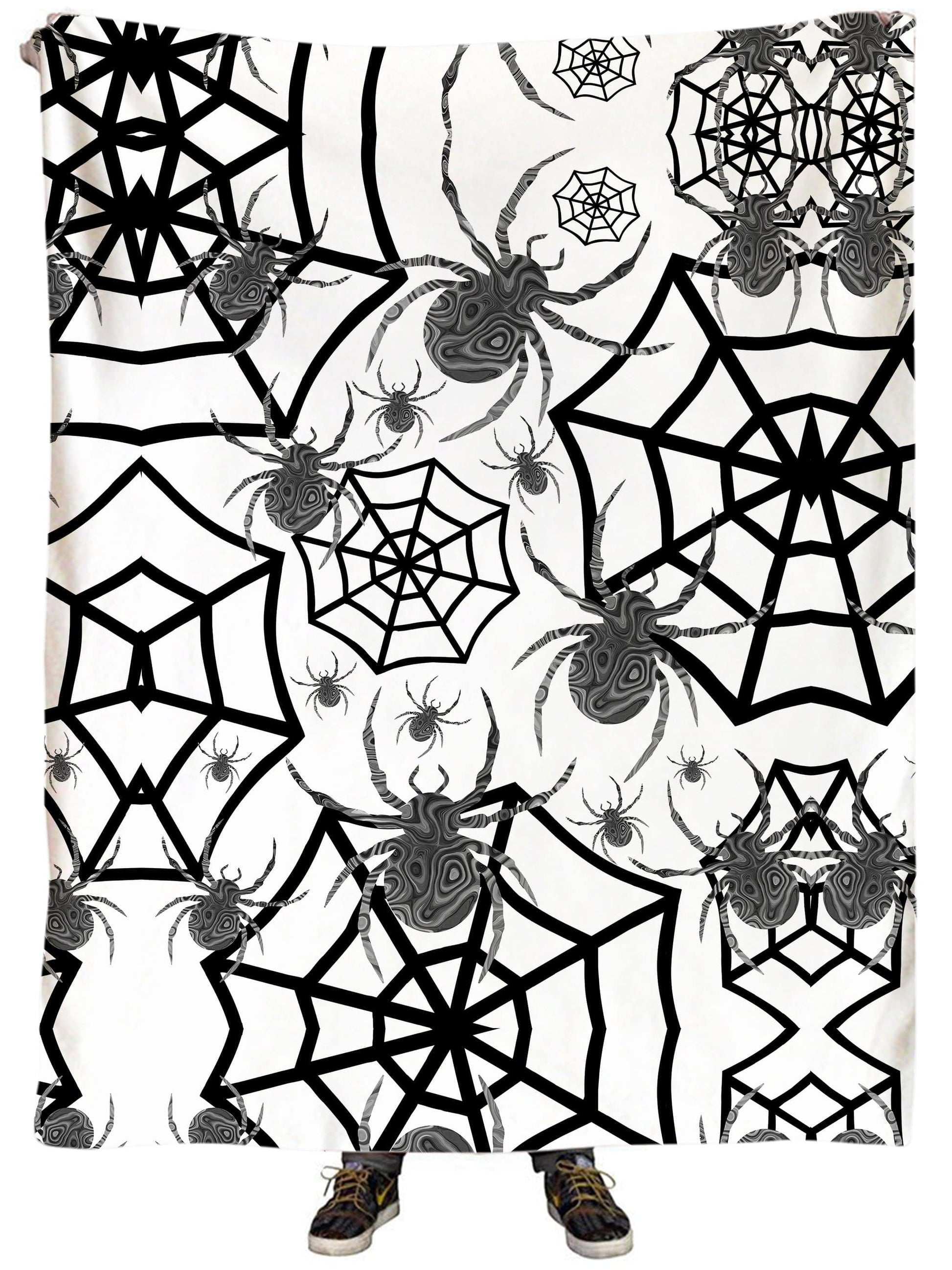Black & White Halloween Plush Blanket, Sartoris Art, | iEDM