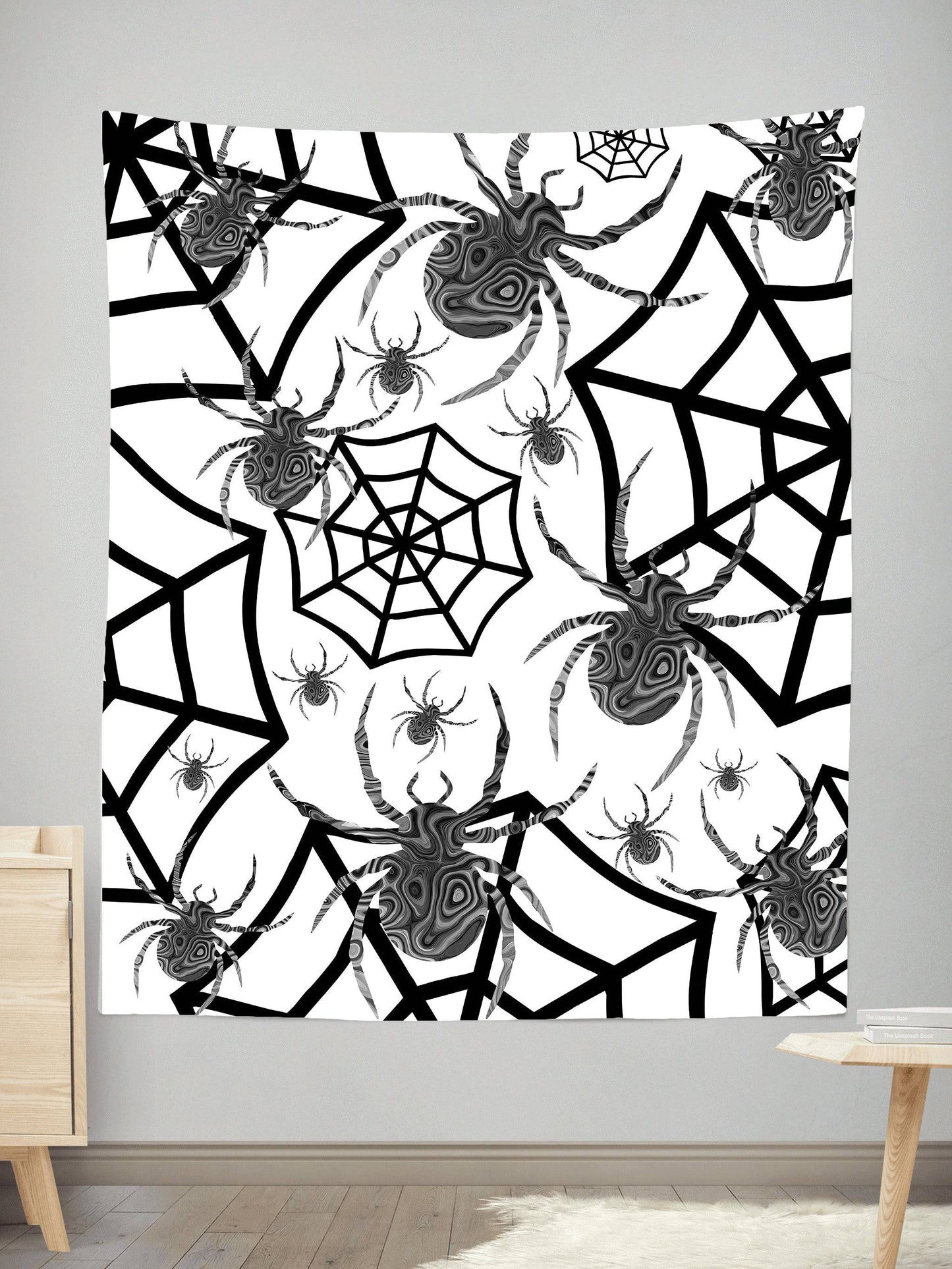 Black & White Halloween Tapestry, Sartoris Art, | iEDM