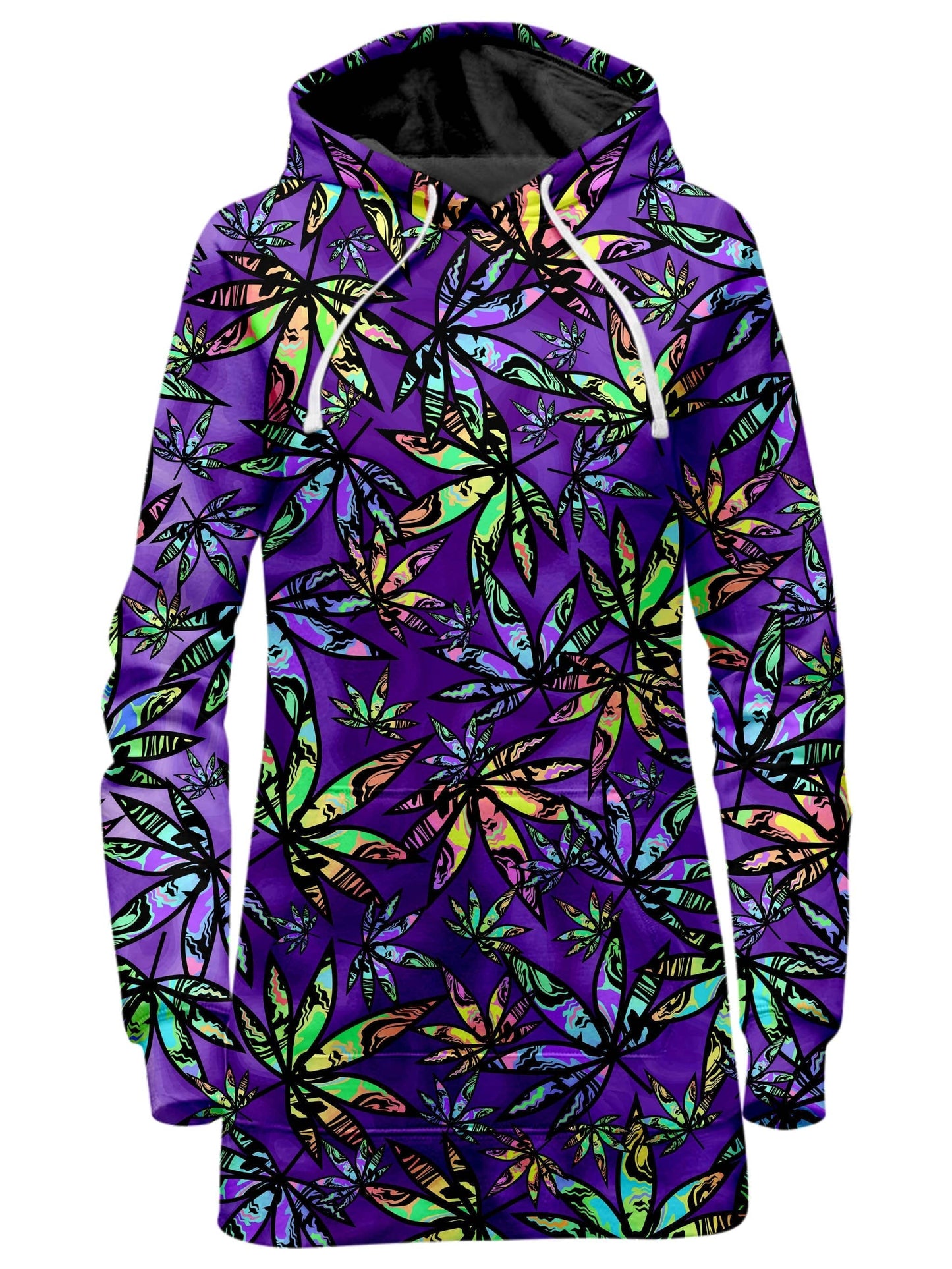 Cannabis Cascade Hoodie Dress, Sartoris Art, | iEDM