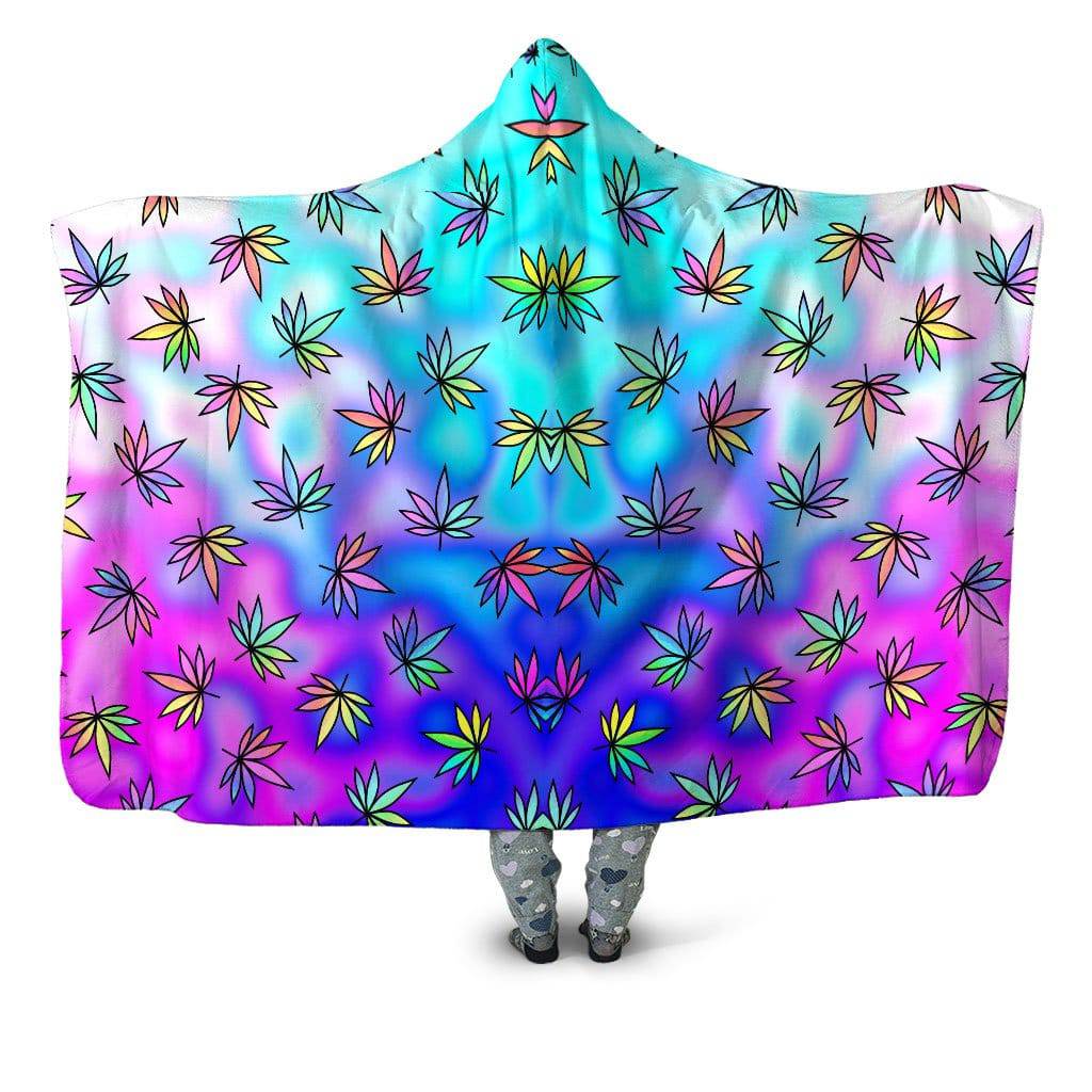 Cascading Marijuana Hooded Blanket, Sartoris Art, | iEDM