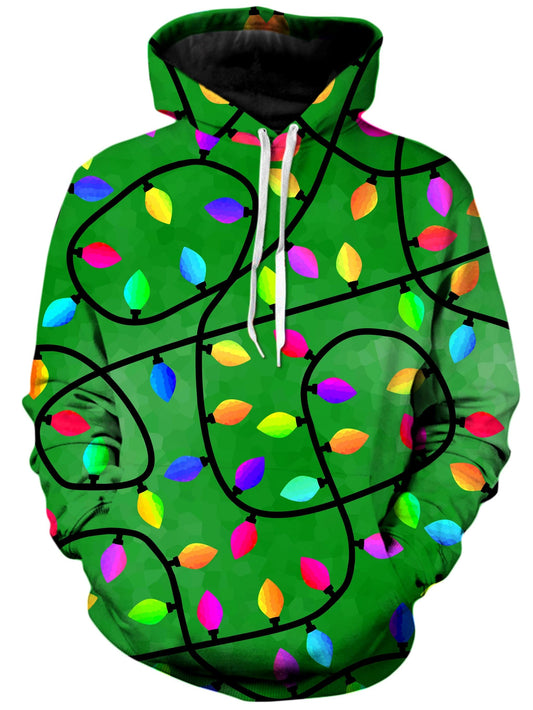 Christmas Lights Green Unisex Hoodie, Sartoris Art, | iEDM