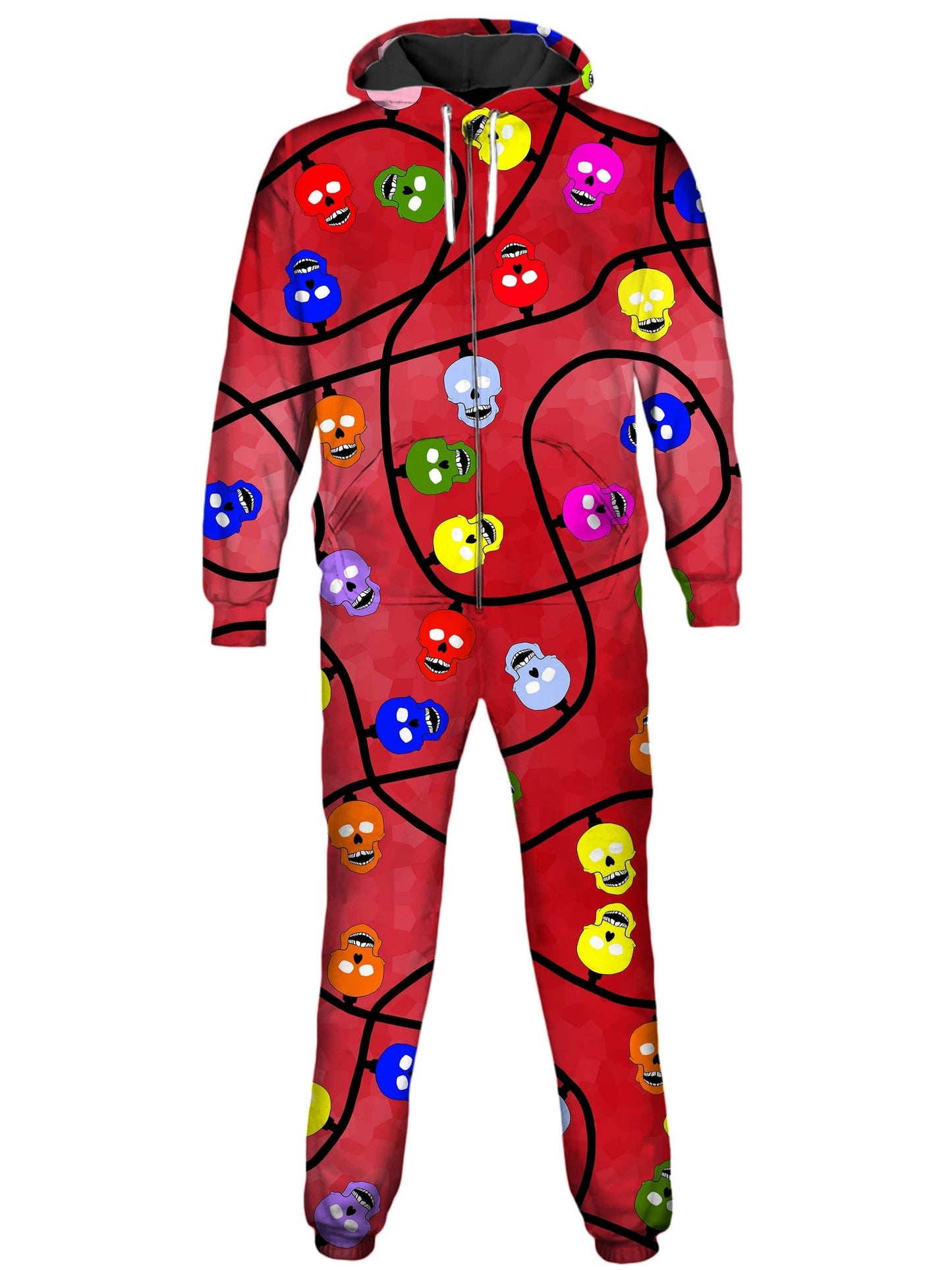 Christmas Skulls Red Onesie, Sartoris Art, | iEDM