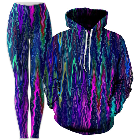 Cosmic Vibrations Hoodie and Leggings Combo, Sartoris Art, | iEDM