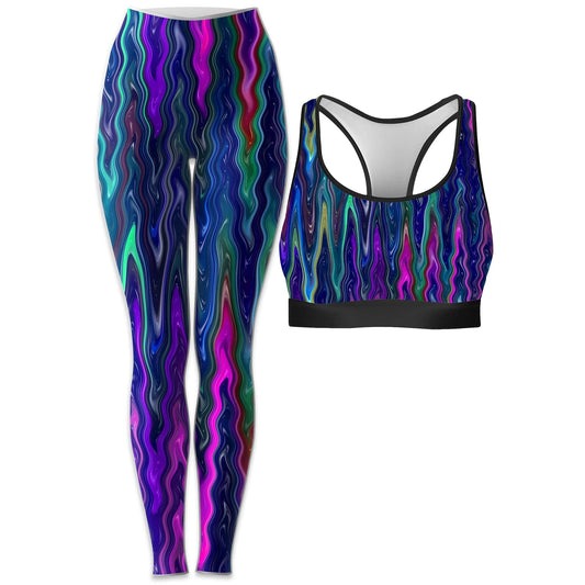 Cosmic Vibrations Rave Bra and Leggings Combo, Sartoris Art, | iEDM