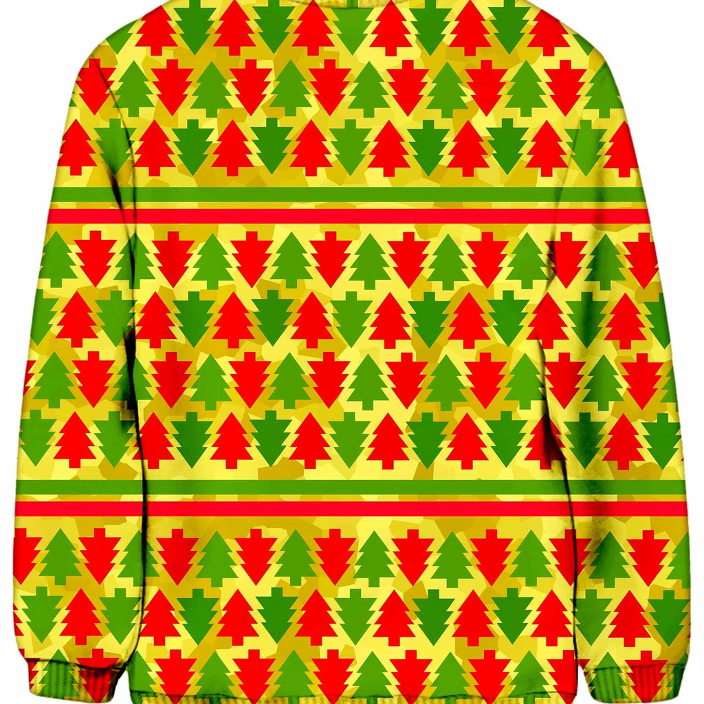 Festive Christmas Trees Sweatshirt, Sartoris Art, | iEDM