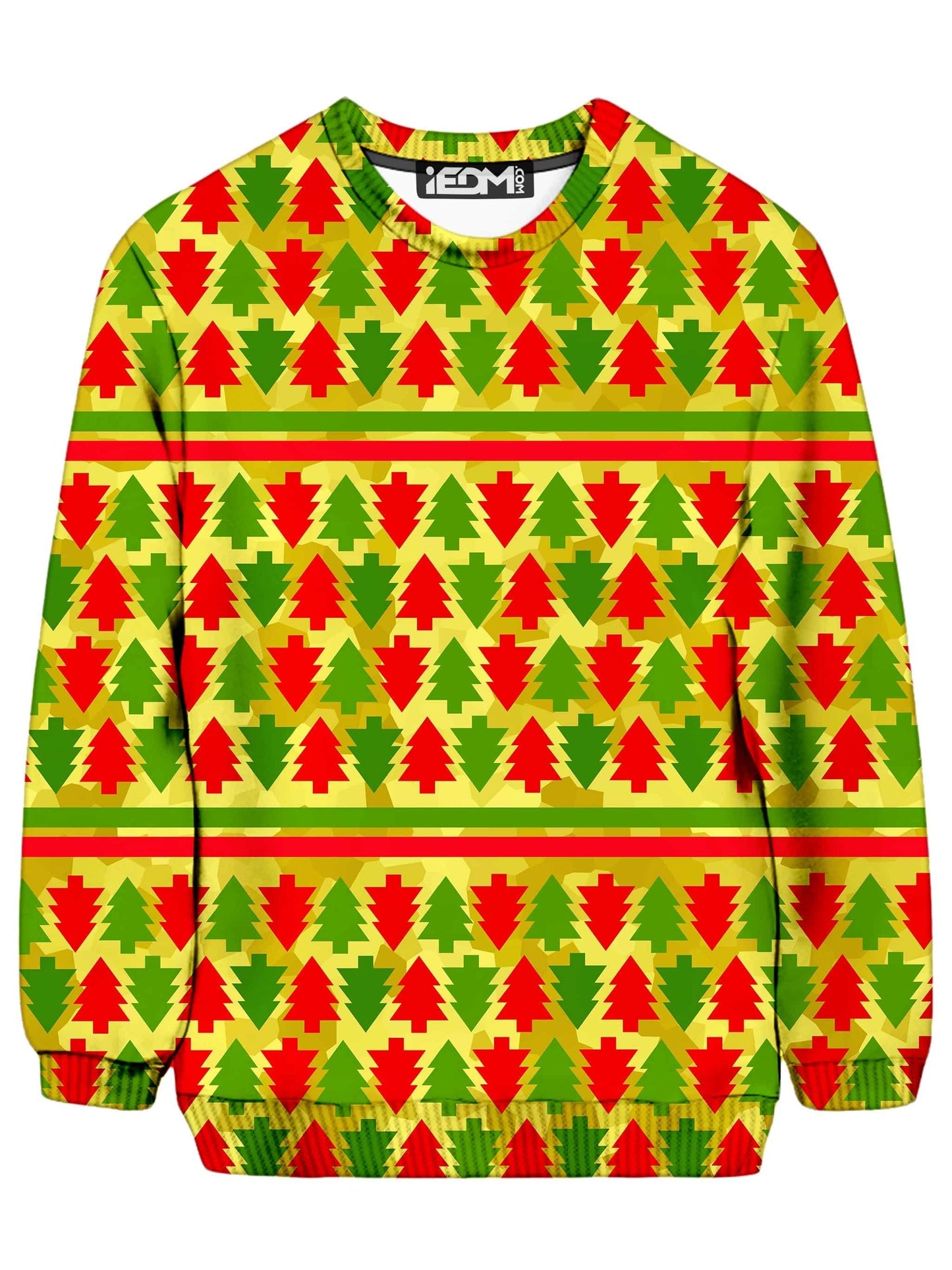 Festive Christmas Trees Sweatshirt, Sartoris Art, | iEDM