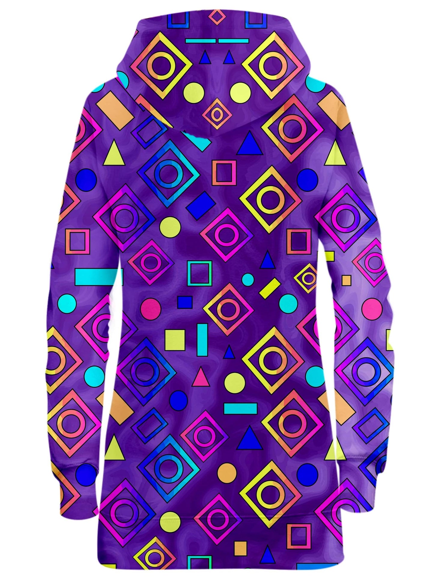 Geometric On Purple Hoodie Dress, Sartoris Art, | iEDM