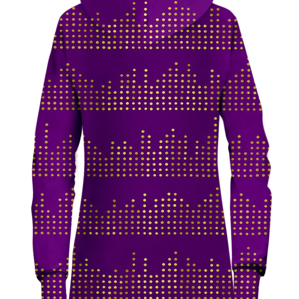 Gold Equalizer Beats Hoodie Dress, Sartoris Art, | iEDM