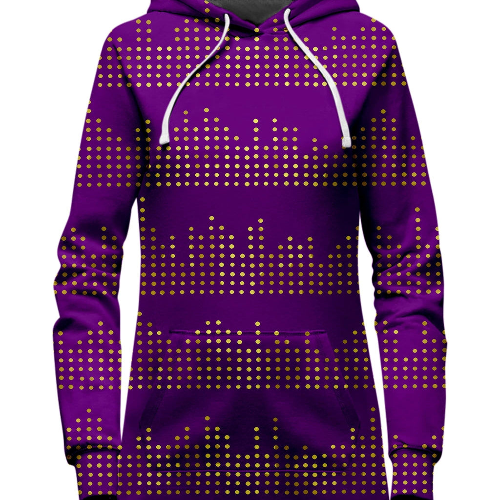 Gold Equalizer Beats Hoodie Dress, Sartoris Art, | iEDM