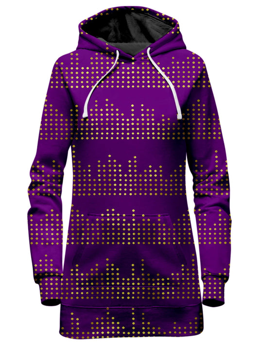 Gold Equalizer Beats Hoodie Dress, Sartoris Art, | iEDM