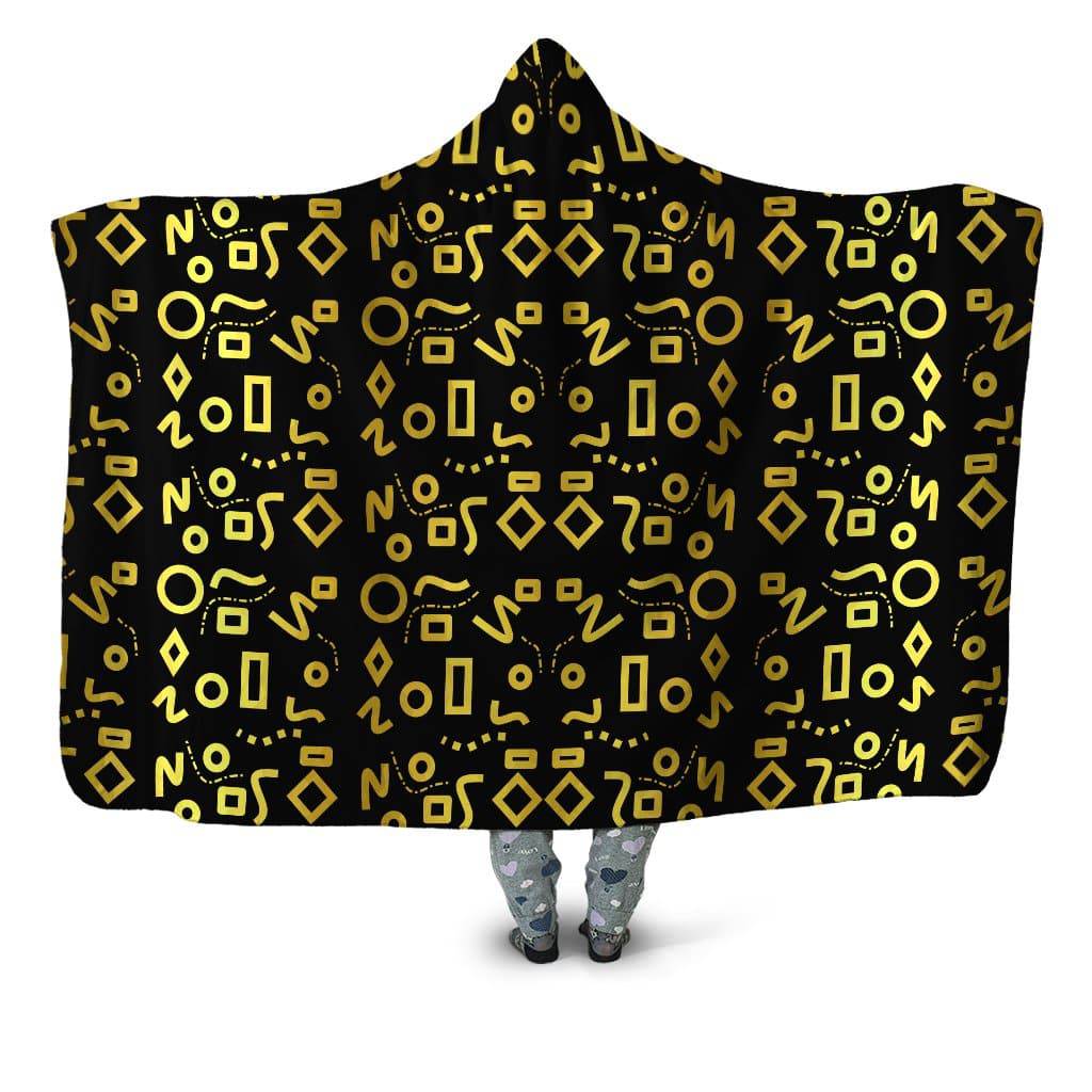 Gold Mod Glam Hooded Blanket, Sartoris Art, | iEDM