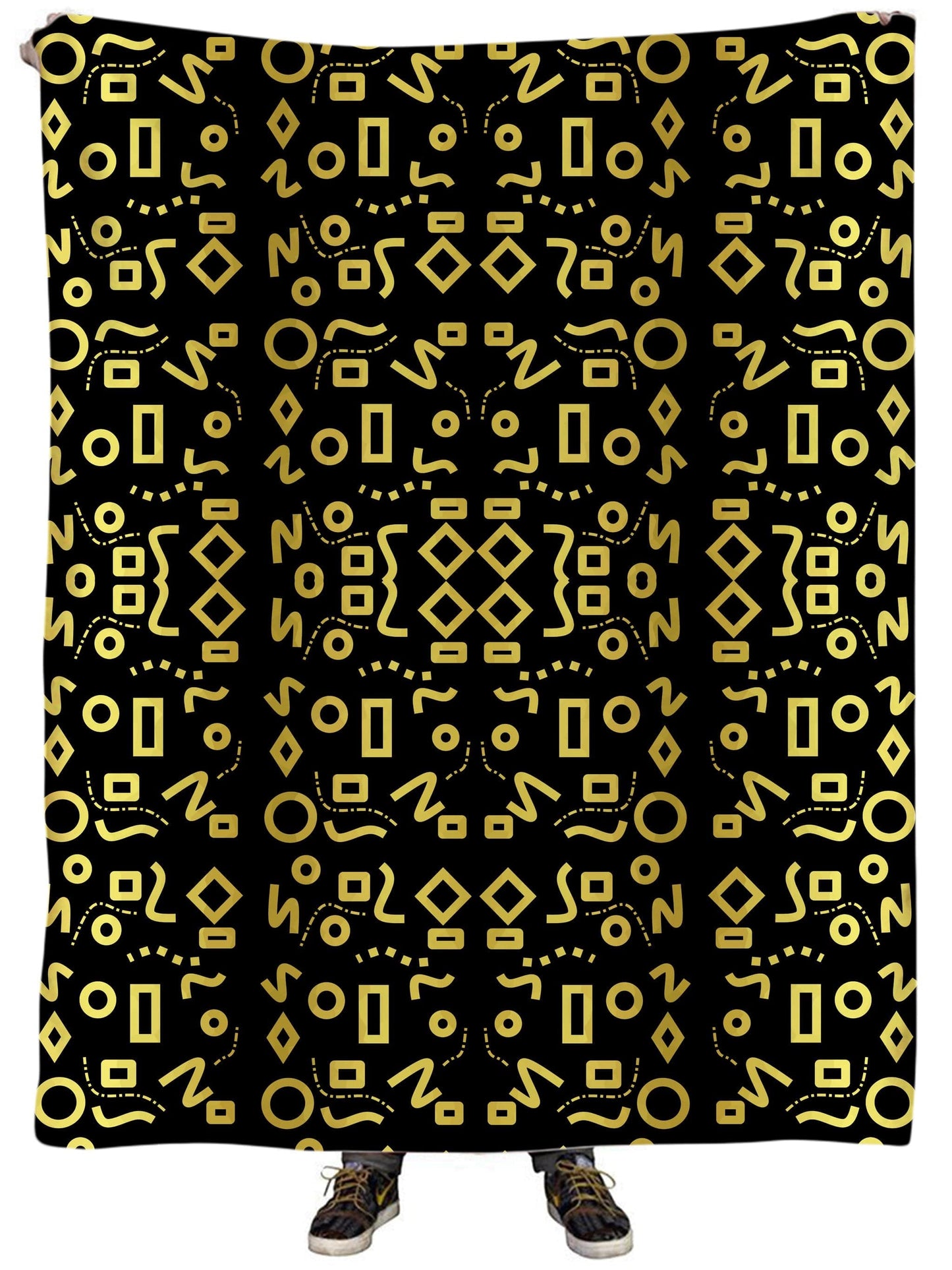 Gold Mod Glam Plush Blanket, Sartoris Art, | iEDM