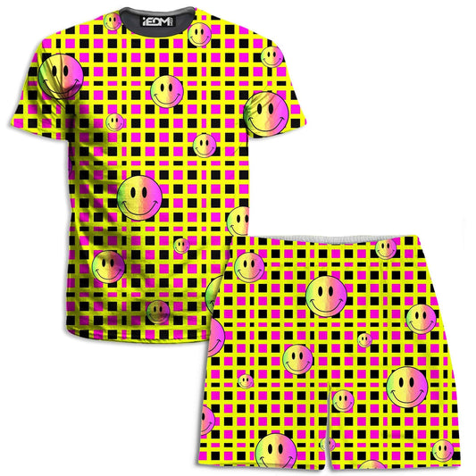 Happy Plaid T-Shirt and Shorts Combo, Sartoris Art, | iEDM
