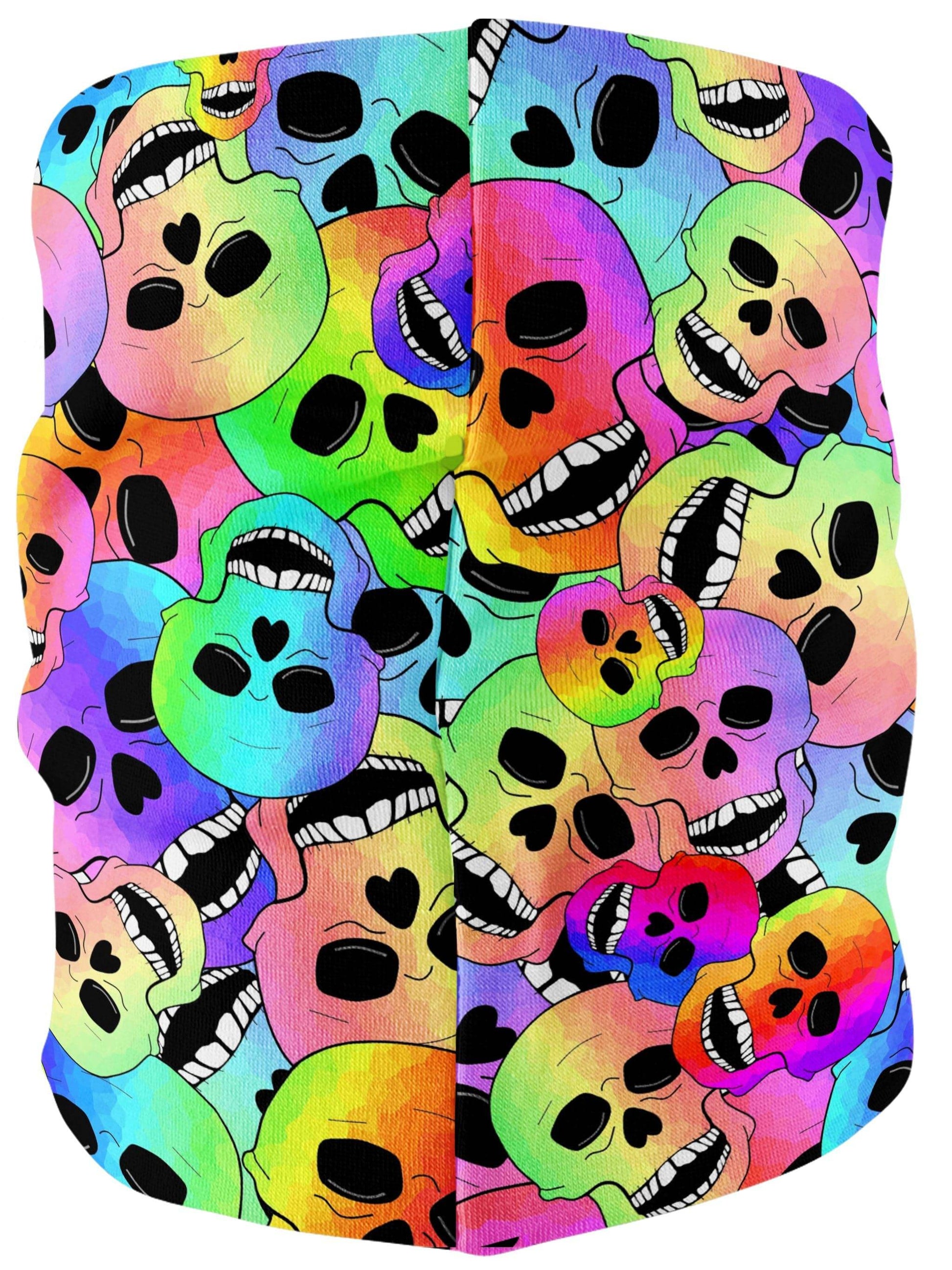 Happy Skulls Bandana Mask, Sartoris Art, | iEDM