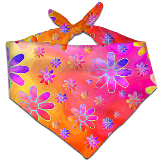 Hippie Trippy Flowers Bandana, Sartoris Art, | iEDM
