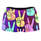 Hippy Trippy High-Waisted Women's Shorts, Sartoris Art, | iEDM
