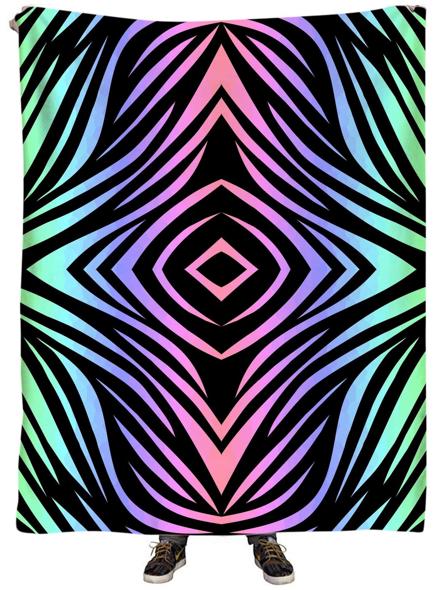 Jungle Rainbow Plush Blanket, Sartoris Art, | iEDM