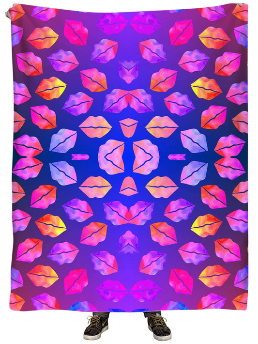 Love Lips Plush Blanket, Sartoris Art, | iEDM
