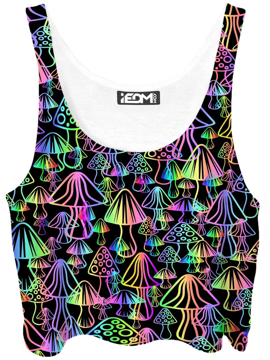 Magic Mushrooms Crop Top, Sartoris Art, | iEDM