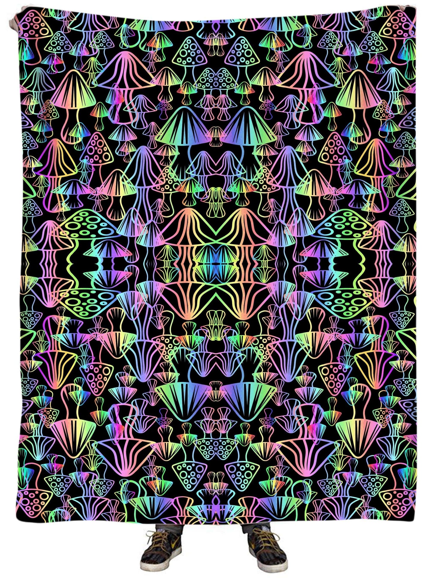 Magic Mushrooms Plush Blanket, Sartoris Art, | iEDM
