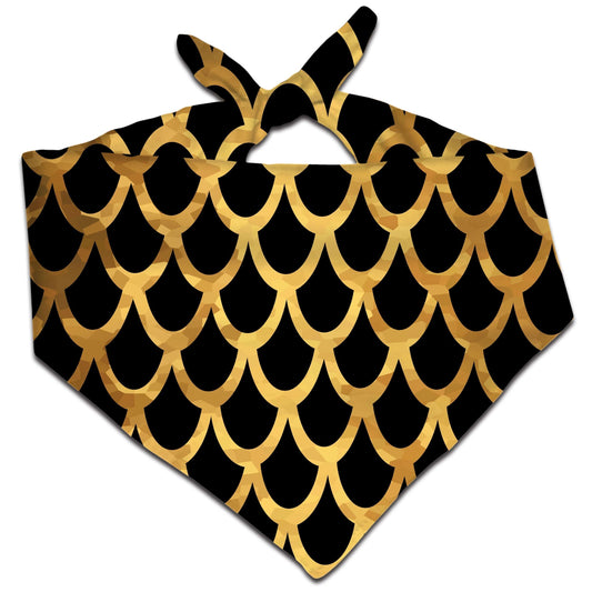 Mermaid Scales Gold Bandana, Sartoris Art, | iEDM